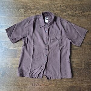 The North Face Women's Brown Short Sleeve Shirt Sz.M